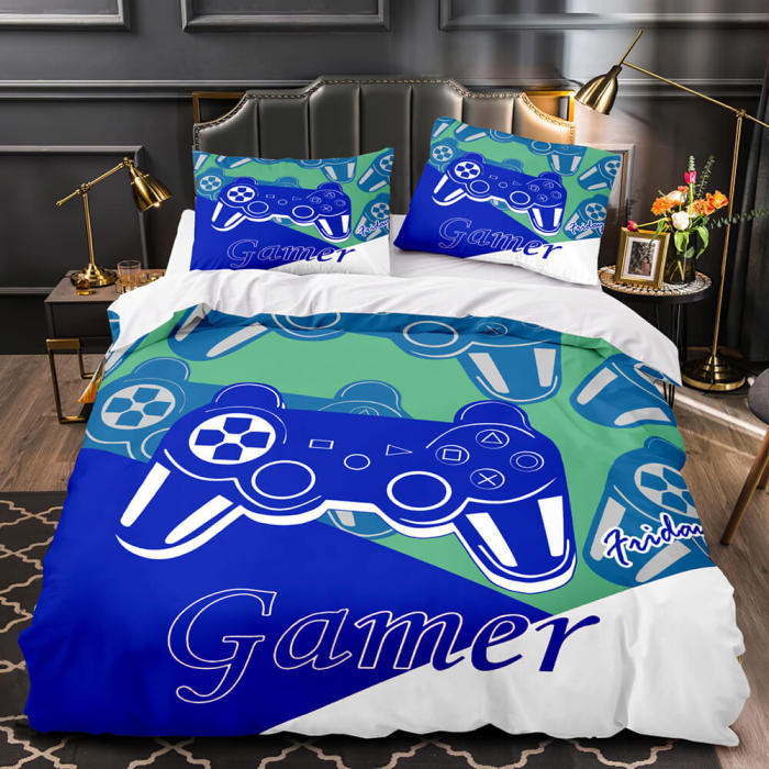 Gamepad Bedding Set Quilt Duvet Cover Joystick Bed Sheet Sets