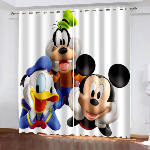  Mickey Mouse Curtains Cosplay Blackout Window Treatments Drapes