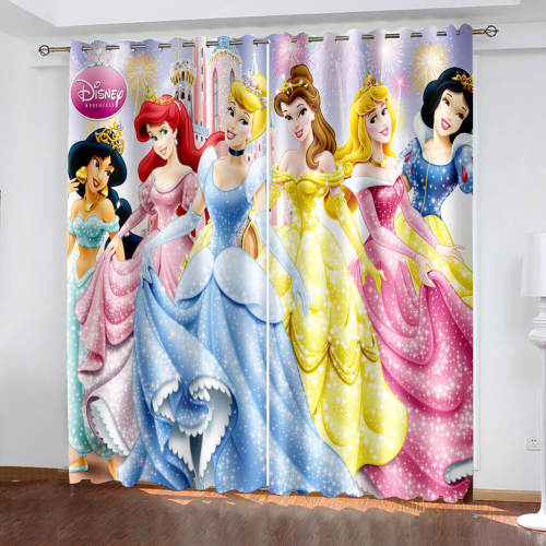  Princess Snow White Curtains Blackout Window Treatments Drapes
