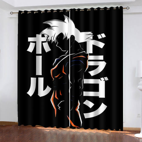 Dragon Ball Curtains Cosplay Blackout Window Treatments Drapes