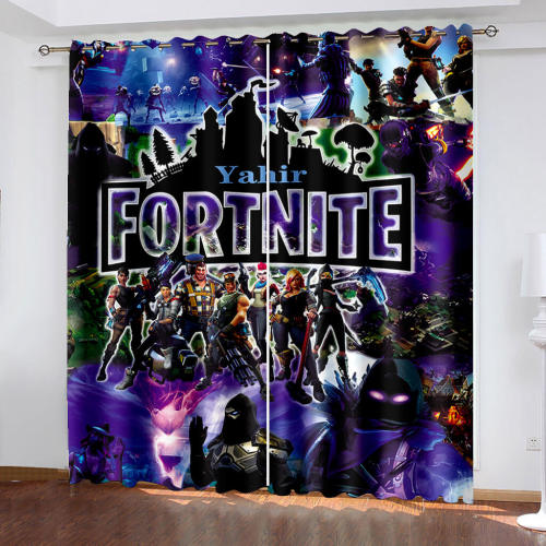 Fortnite Curtains Blackout Window Treatments Drapes For Room Decoration