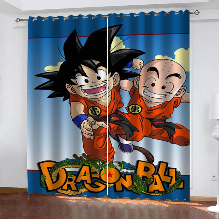 Dragon Ball Curtains Blackout Window Treatments Drapes For Room Decor
