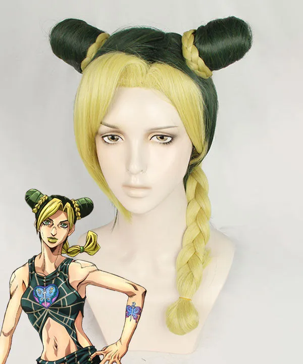Jojo'S Bizarre Adventure: Stone Ocean Anime Jolyne Cujoh Green Cosplay Wig