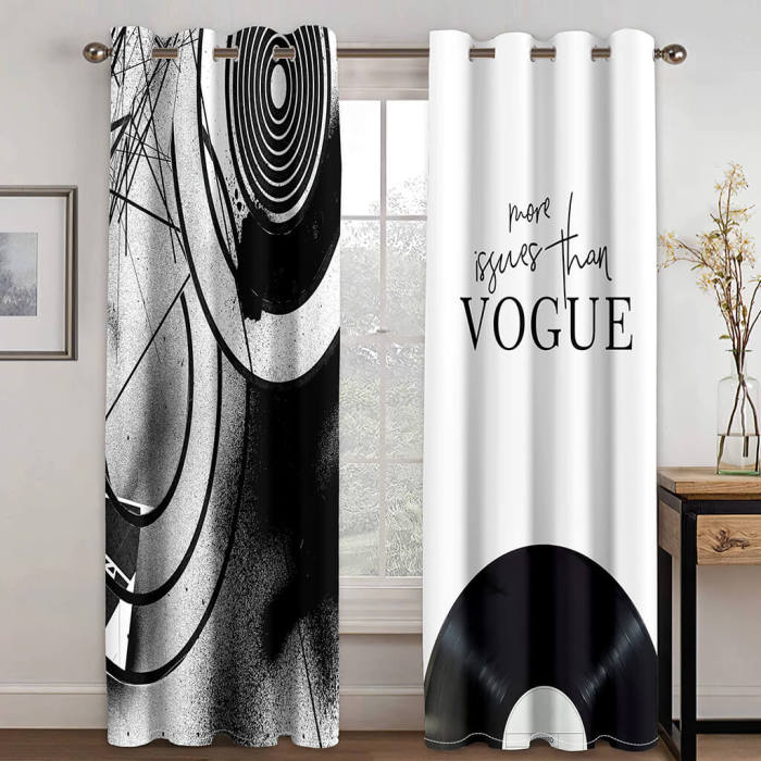 Vogue Pattern Curtains Blackout Window Treatments Drapes For Room Decor