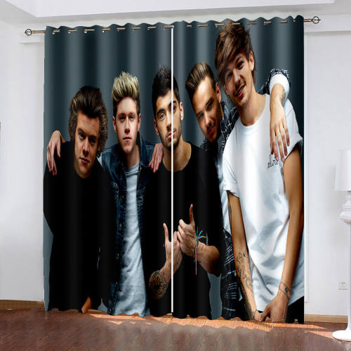 One Direction Curtains Blackout Window Treatments Drapes For Room Decor