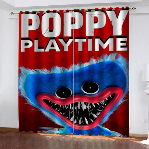 Game Poppy Playtime Curtains Blackout Window Drapes