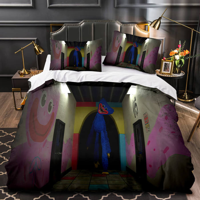 Game Poppy Playtime Bedding Set Cosplay Quilt Duvet Cover Bed Sheet Sets