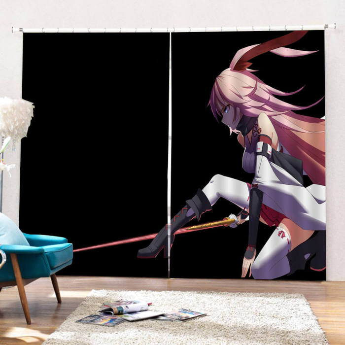 Japan Anime Girls Curtains Blackout Window Drapes For Room Decoration