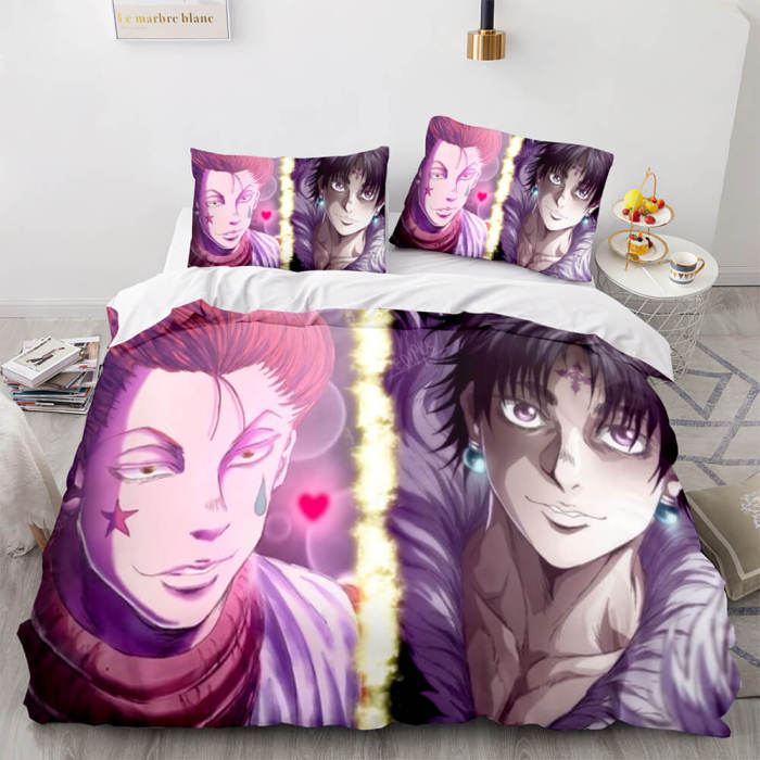 Anime Hunter×Hunter Bedding Set Cosplay Duvet Cover Bed Sheet Sets