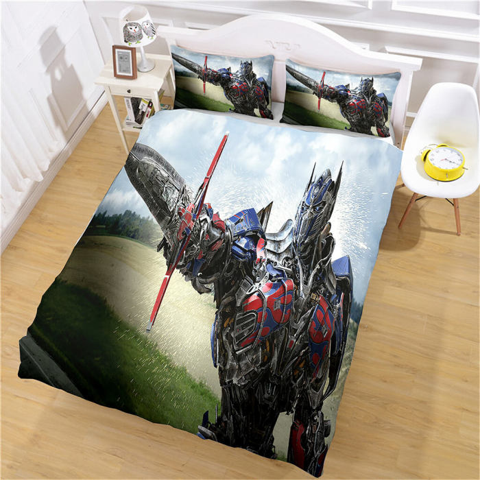 The Transformers Bedding Set Cosplay Quilt Duvet Cover Bed Sheet Sets