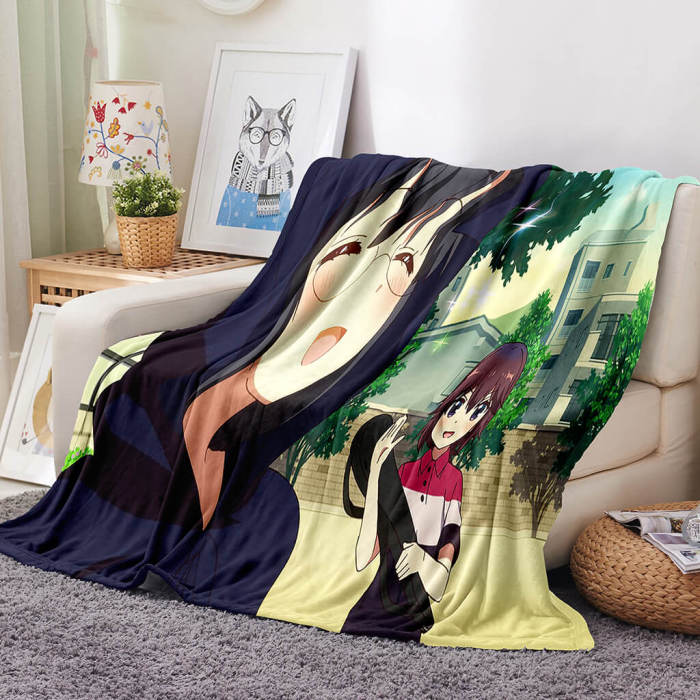 The Demon Girl Next Door Blanket Flannel Fleece Blanket Throw Blanket