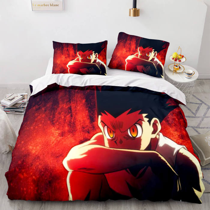 Anime Hunter×Hunter Bedding Set Cosplay Duvet Cover Bed Sheet Sets