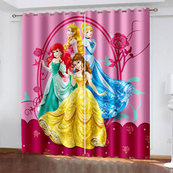 Disney Princess Snow White Curtains Blackout Window Treatments Drapes