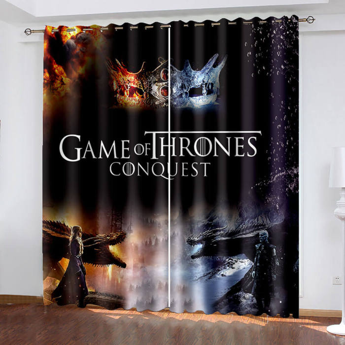 Game Of Thrones Curtains Ice And Fire Blackout Window Treatments Drapes