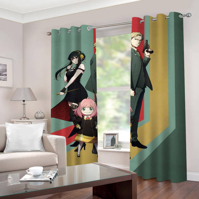 Spy X Family Curtains Cosplay Blackout Window Drapes For Room Decoration
