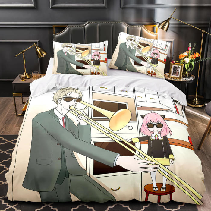 Spy×Family Bedding Set Quilt Duvet Cover Bed Sheet Sets Room Decoration