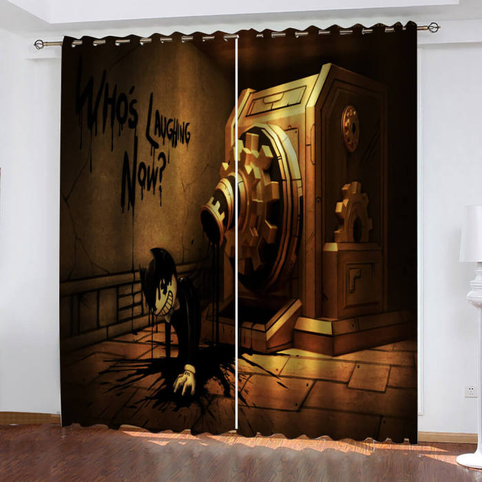 Bendy And The Ink Machine Curtains Blackout Window Treatments Drapes