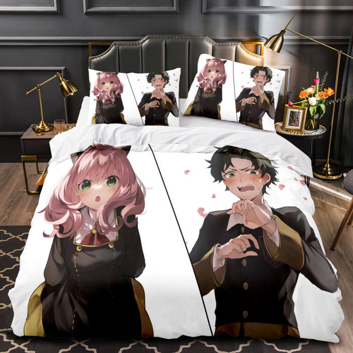Japan Comics Spy×Family  Bedding Set Duvet Cover Bed Sheet Sets