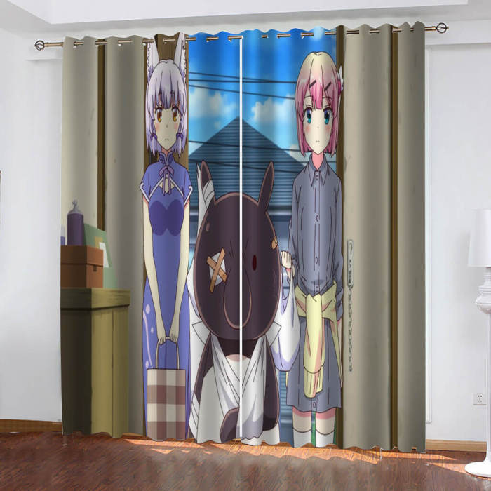 The Demon Girl Next Door Curtains Blackout Cosplay Window Drapes