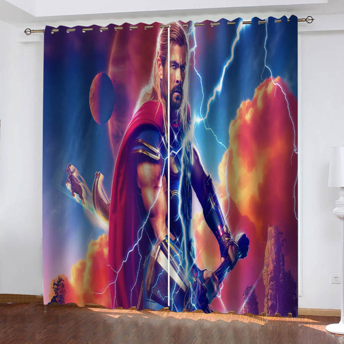 Thor 4 Love And Thunder Curtains Blackout Window Drapes