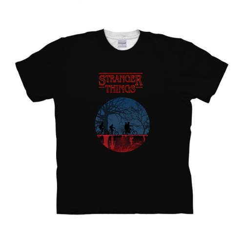 Stranger Things Circle Printed T-Shirt