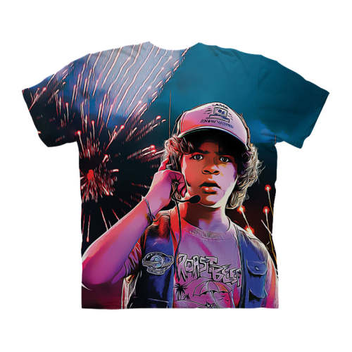 Stranger Things Dustin Print T-Shirt