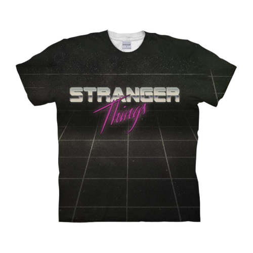 Stranger Things Carbon Black T-Shirt