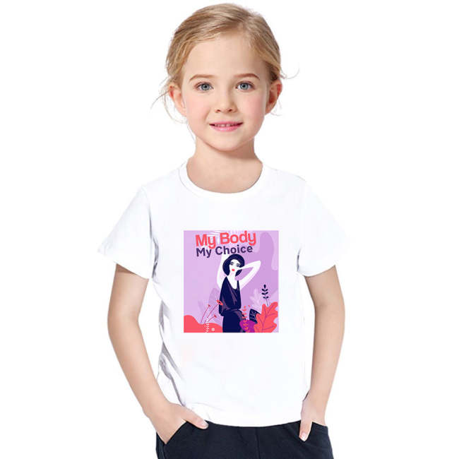 My Body My Choice Purple Kids T-Shirt