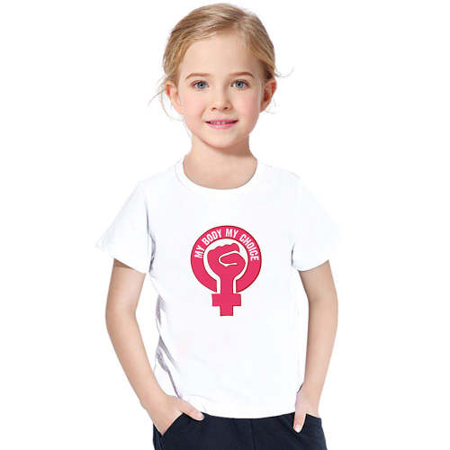 My Body My Choice Circle Printed Kids T-Shirt
