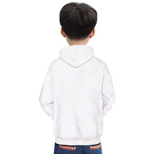 My Body My Choice White & Red Print Hoodie For Kids