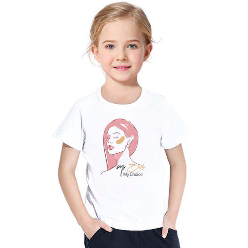 My Body My Choice Girl Printed Kids T-Shirt