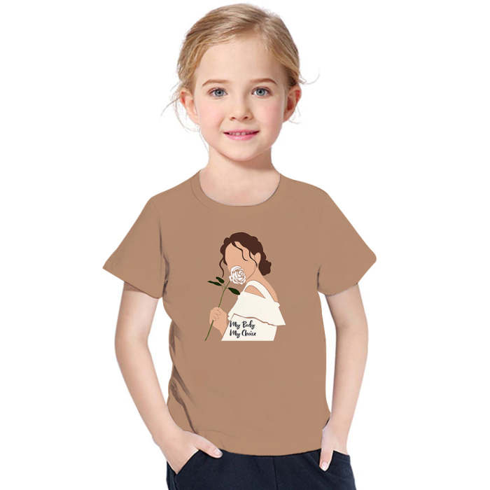 My Body My Choice Brown Kids T-Shirt