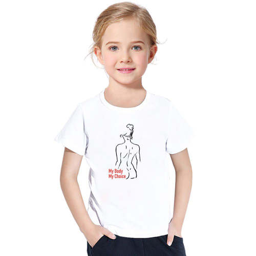 My Body My Choice Stylish Print Kids T-Shirt