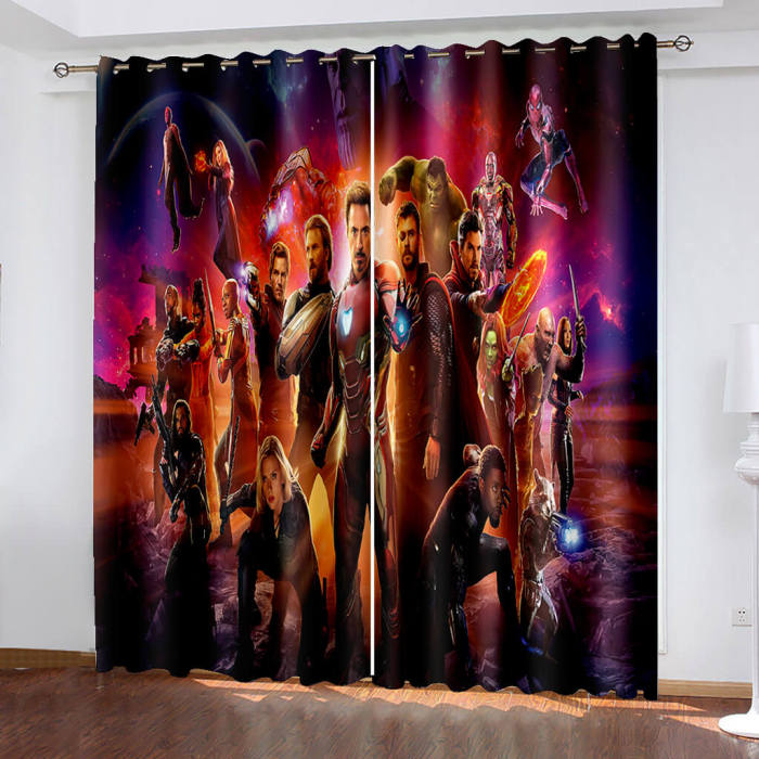 Avengers Curtains Blackout Window Drapes