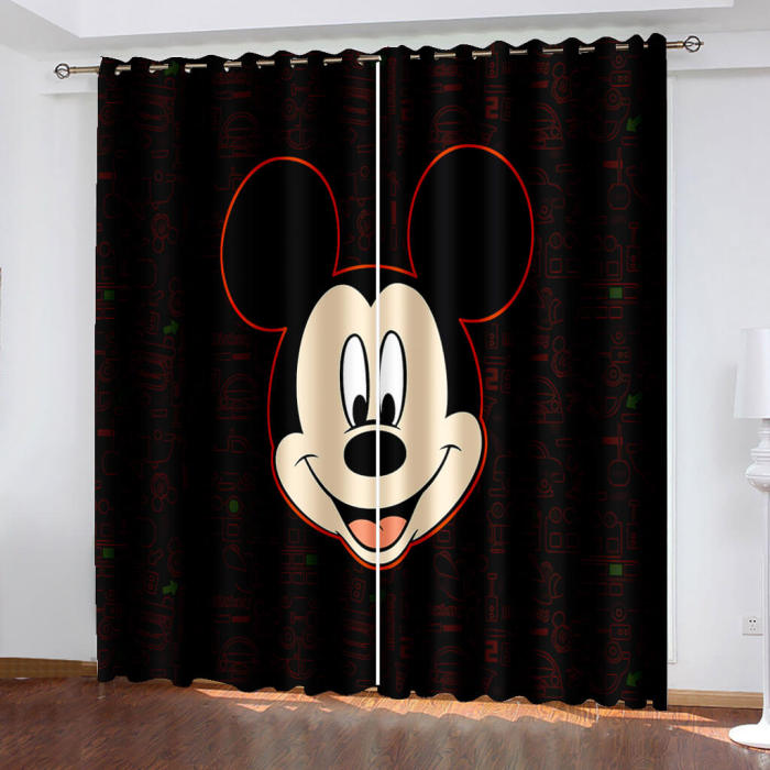  Mickey Mouse Curtains Blackout Window Drapes