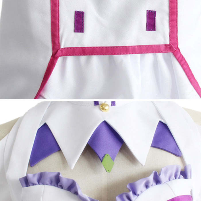 Re:Life In A Different World From Zero Emilia Cosplay Custume