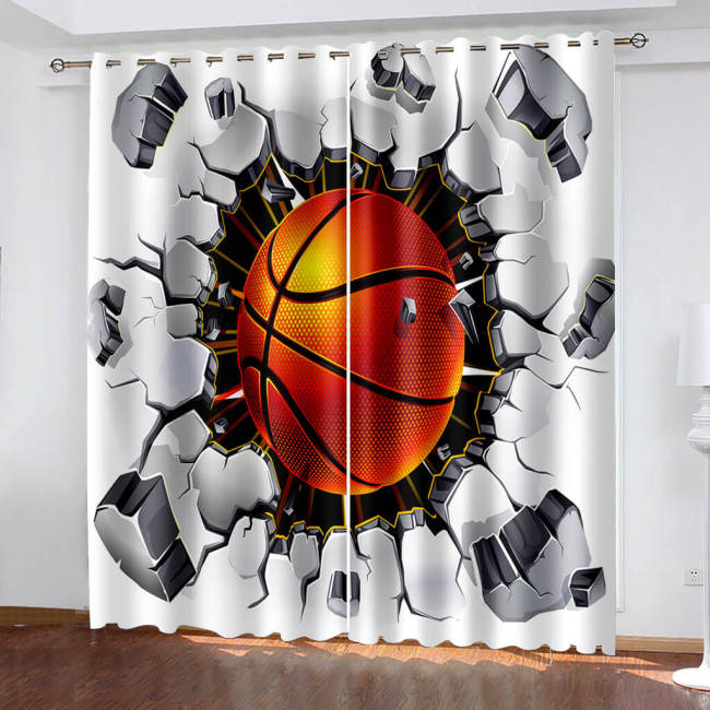 Basketball Curtains Blackout Window Drapes