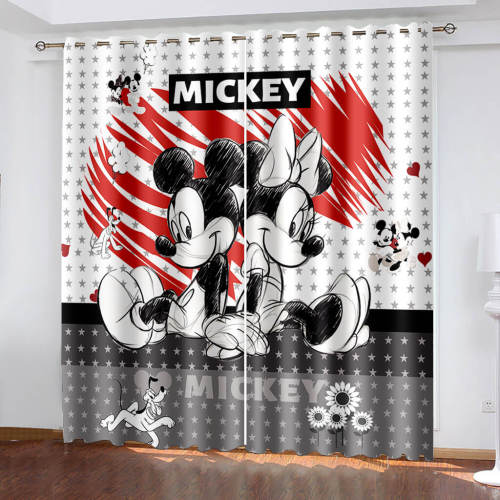  Mickey Mouse Curtains Blackout Window Drapes