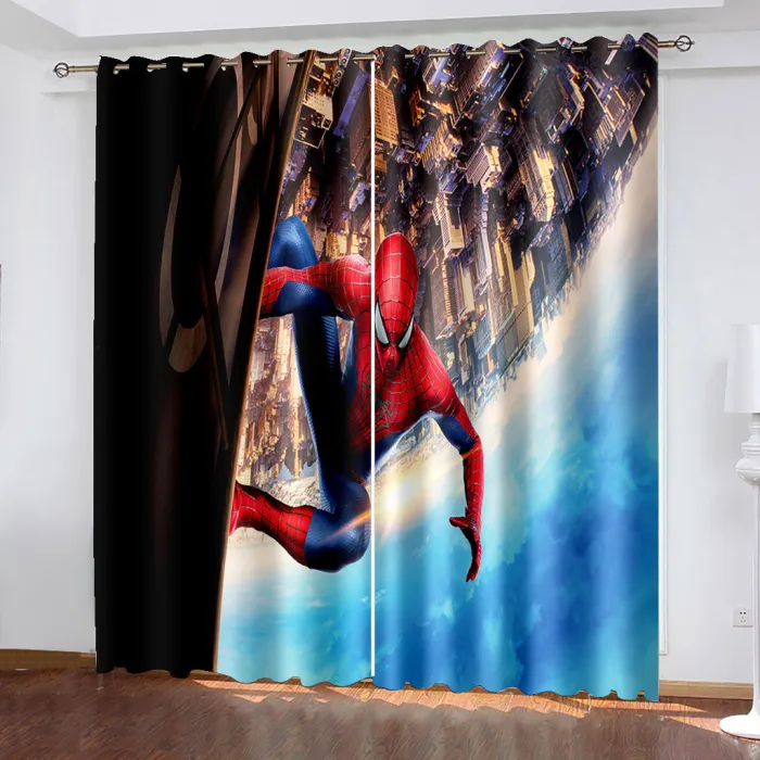 Spider-Man Curtains Blackout Window Drapes
