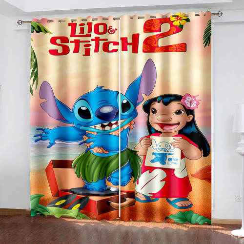 Lilo & Stitch 2 Curtains Blackout Window Drapes