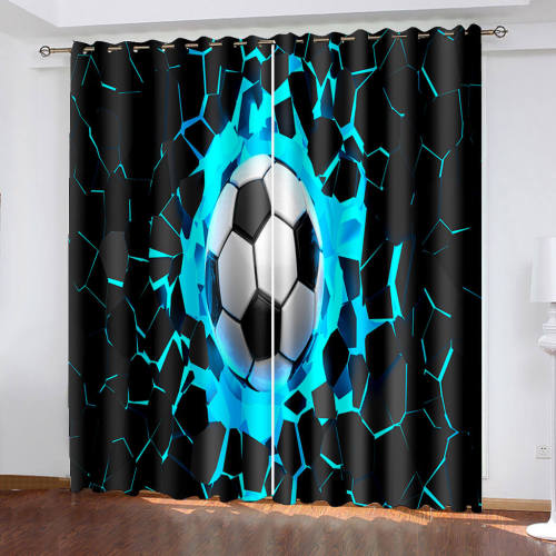Football Curtains Blackout Window Drapes