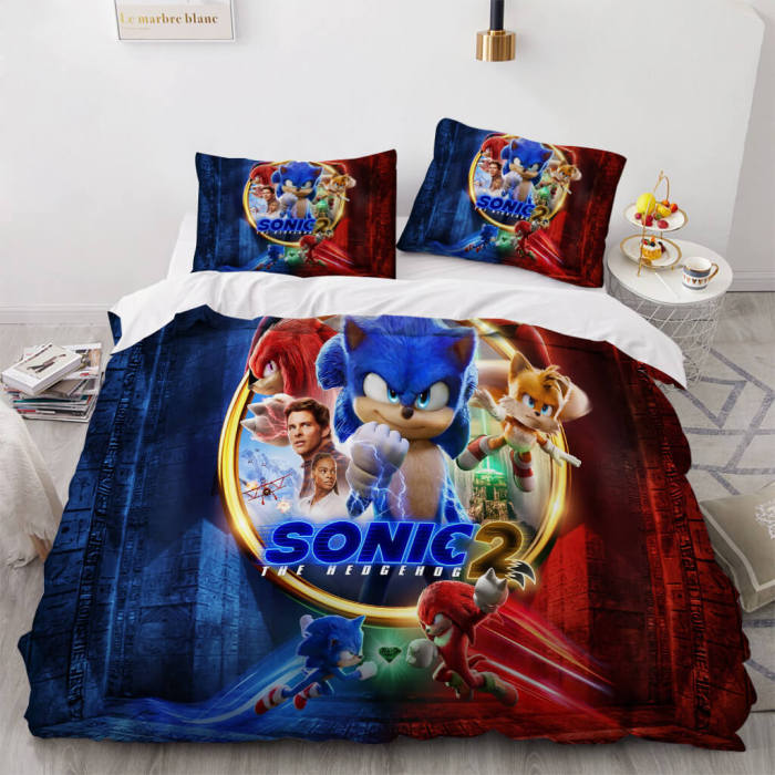 Sonic The Hedgehog Bedding Set Duvet Cover Without Filler