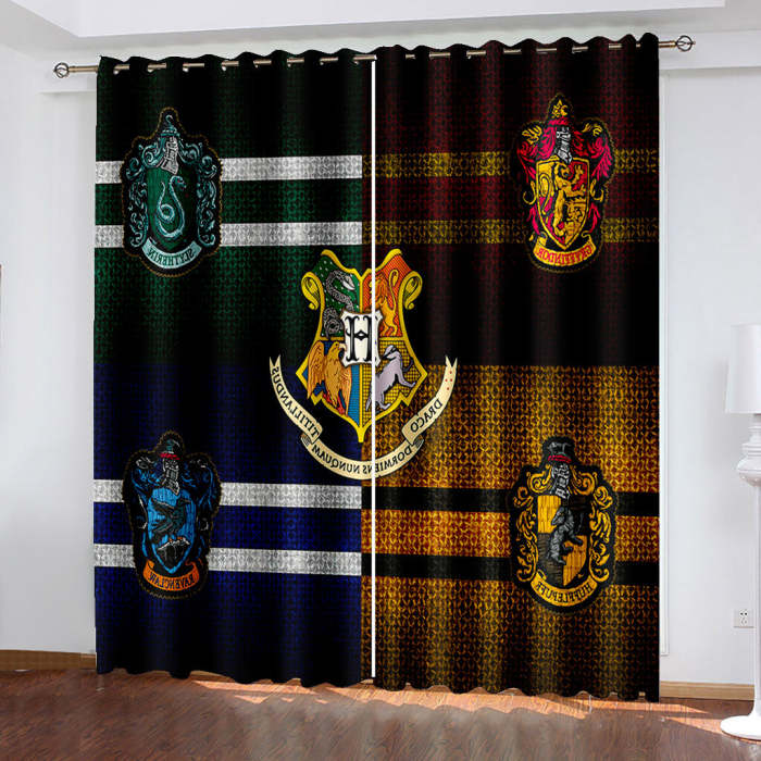 Harry Potter Pattern Curtains Blackout Window Drapes