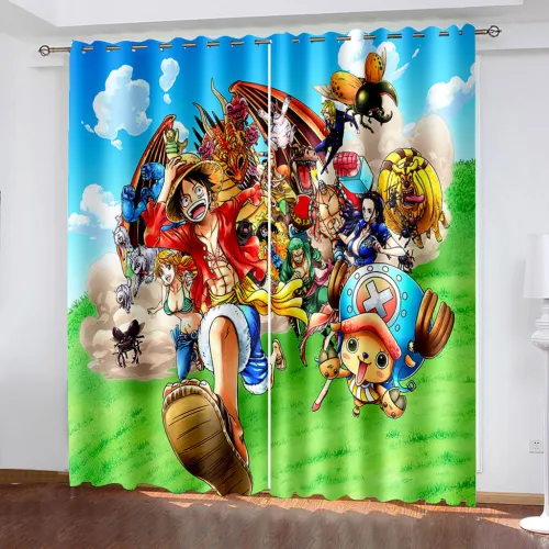 One Piece Curtains Pattern Blackout Window Drapes