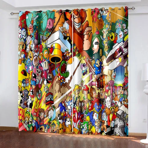 The Legend Of Zelda Curtains  Pattern Blackout Window Drapes