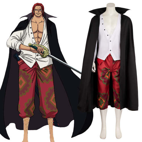 One Piece Film Red  Movie Shanks Cosplay Costume