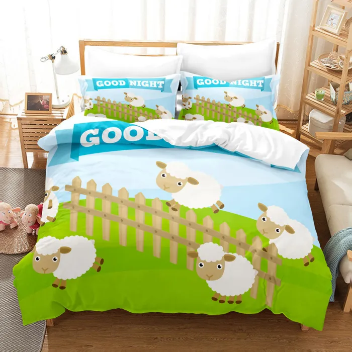 Sheep Bedding Set Quilt Cover Without Filler