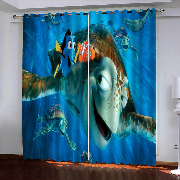 Finding Dory Curtains Pattern Blackout Window Drapes