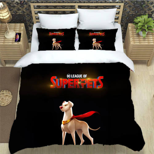 Dc League Of Super-Pets Bedding Set Pattern Quilt Cover Without Filler