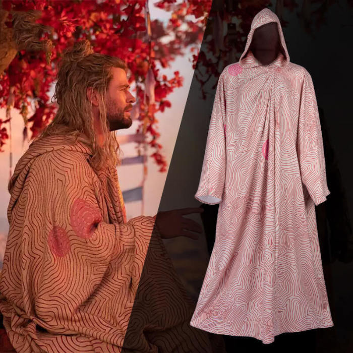 Thor Love And Thunder Pattern Cloak Male Cosplay Costume